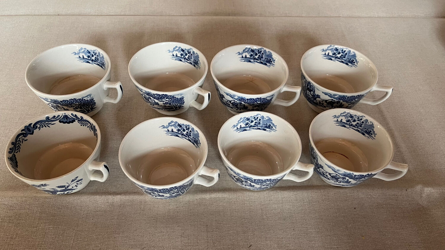 Lot de 8 tasses Anglaises  vintage
