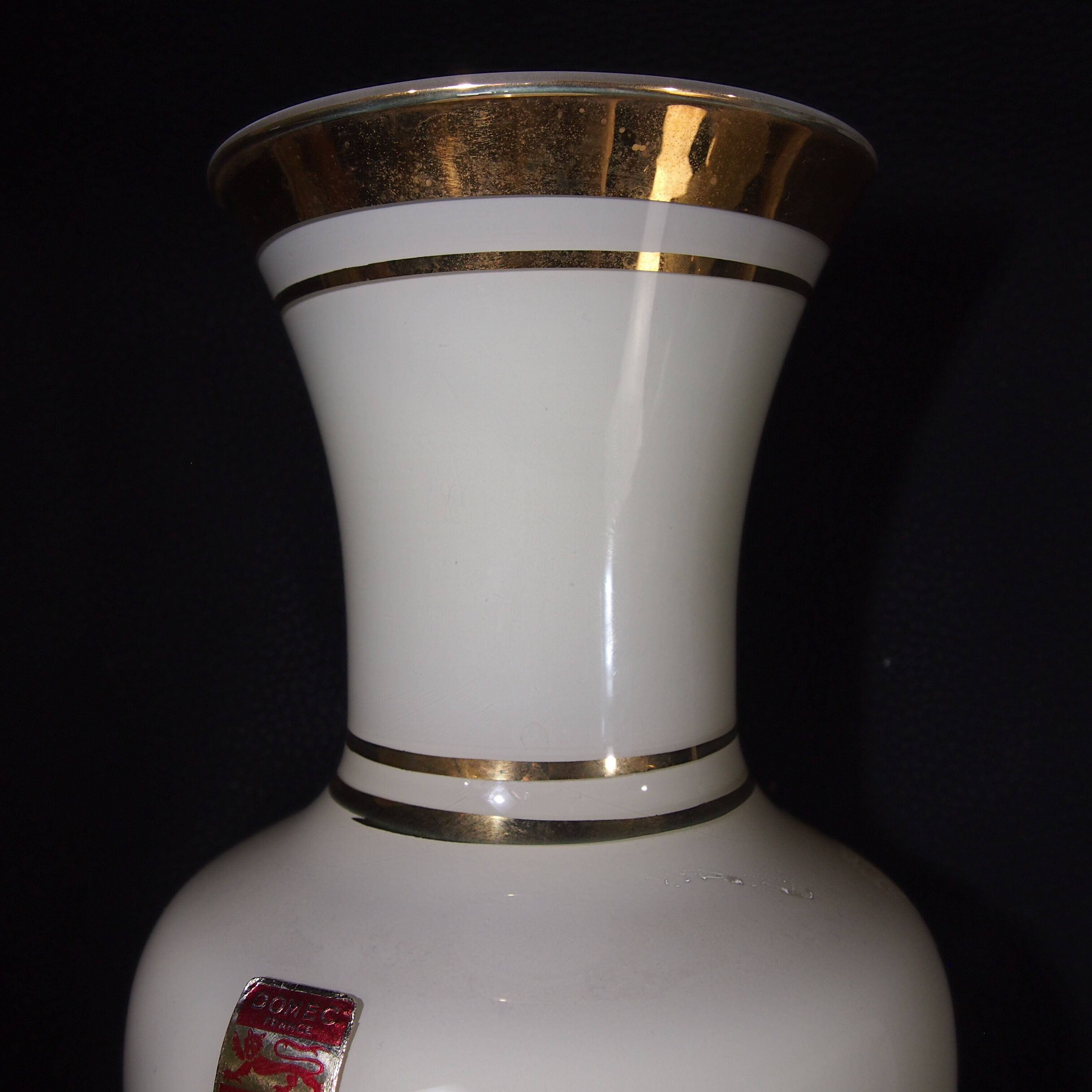 Pair of vases opaline Domec