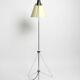 Original 1960s metal chrome floor lamp by Josef Hurka for Napako Czech