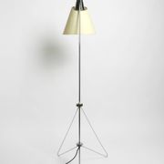 Original 1960s metal chrome floor lamp by Josef Hurka for Napako Czech