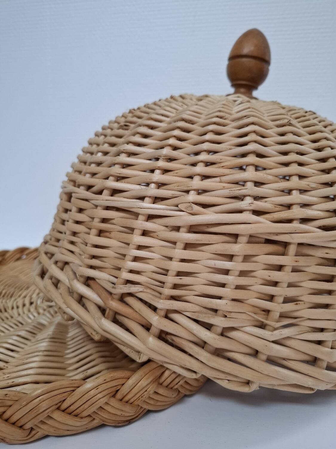 Tray and its vintage wicker bell