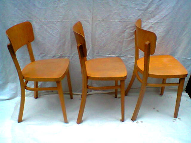 3 chairs THONET