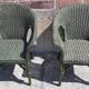 Salon de jardin complet en rotin. (Sofa, fauteuils x 2, table basse)