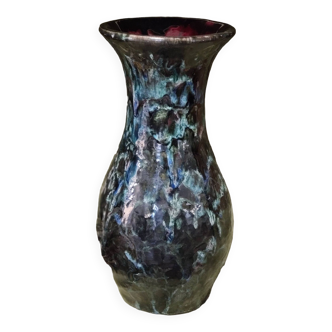 Vase en gres emaille