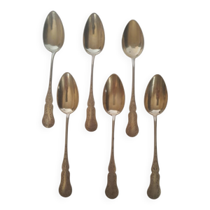 6 petites cuillères - argent