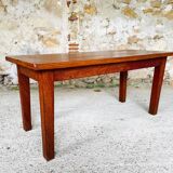 Table basse vintage de ferme en chêne, circa 1950