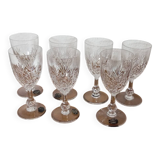 7 Saint Louis Crystal glasses