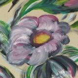 Tableau peinture gouache signé