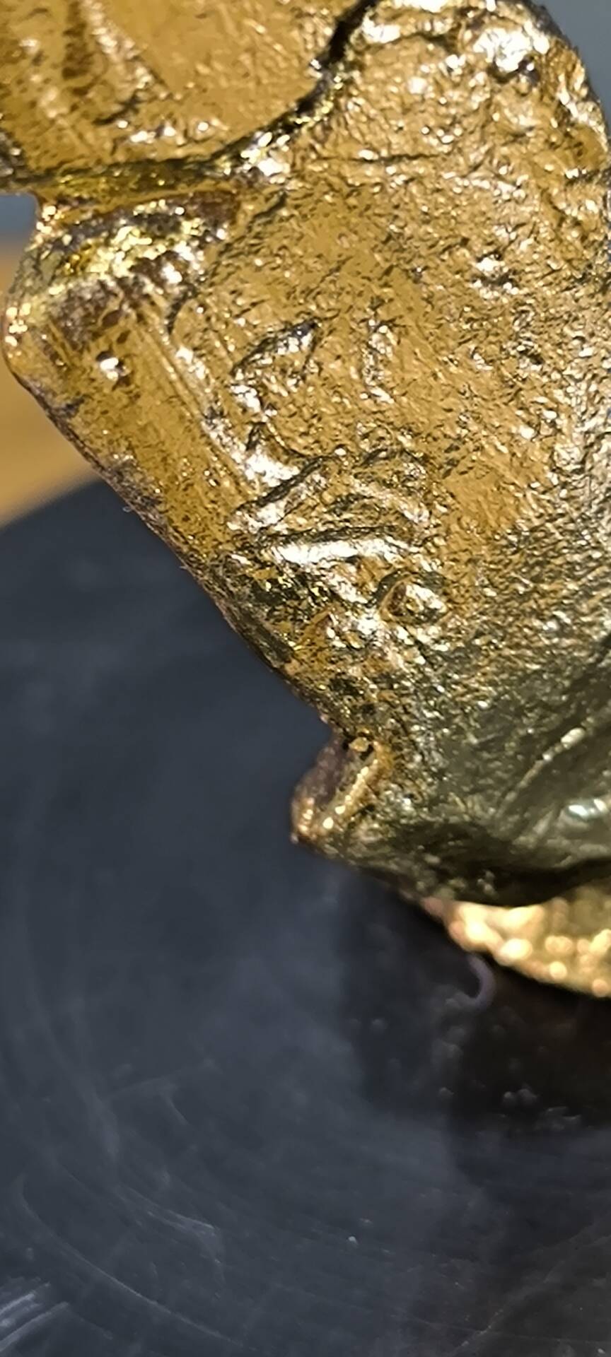 According to Salvador Dalí – The Test of Time – Bronze with gold leaf