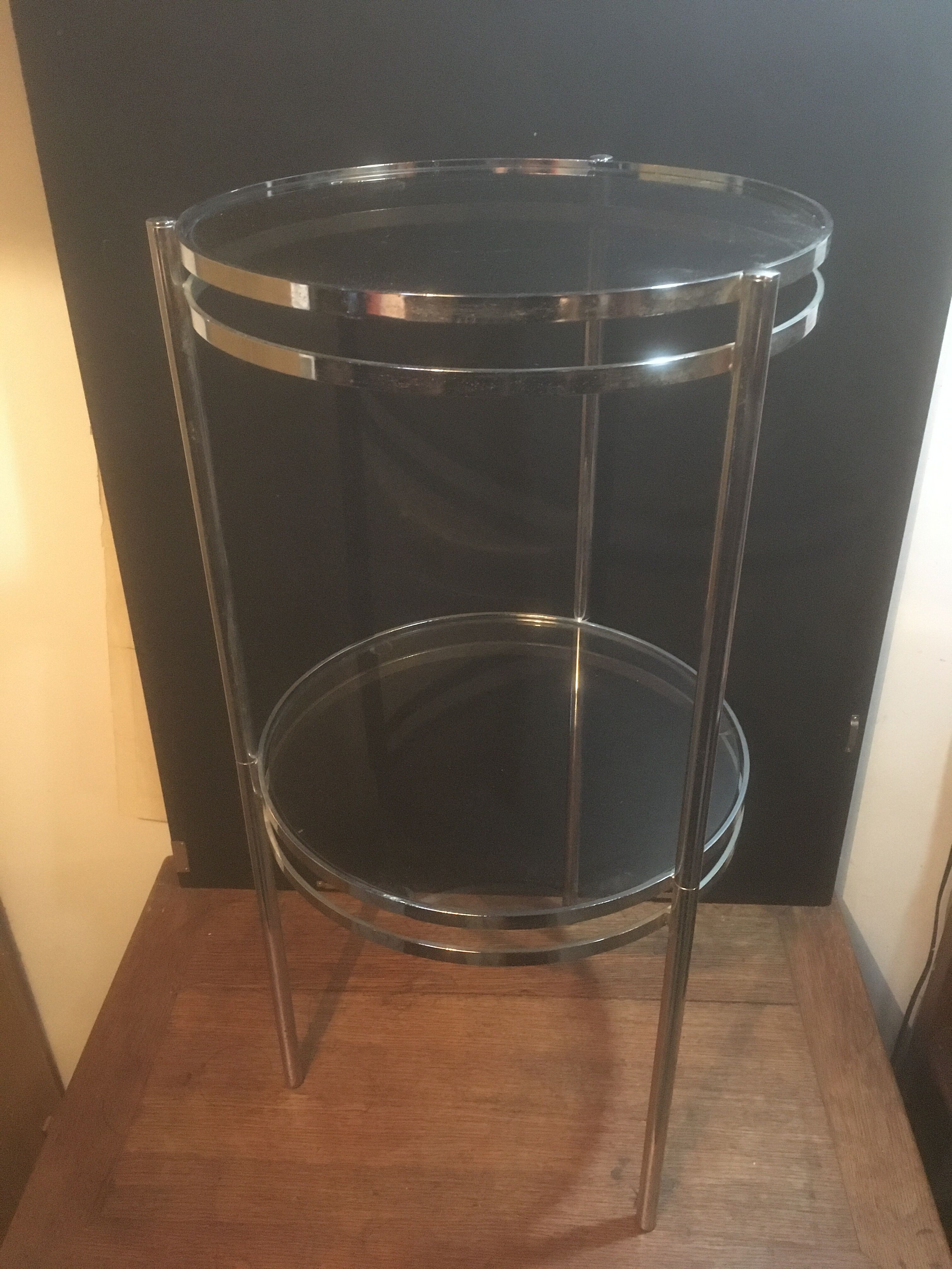 Sofa end or harness in chromed metal Ø 36