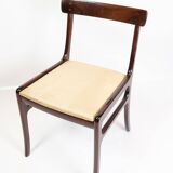 Ensemble de 6 chaises de salle à manger modèle Rungstedlund fabriquées en acajou par Ole Wanscher des années 1960
