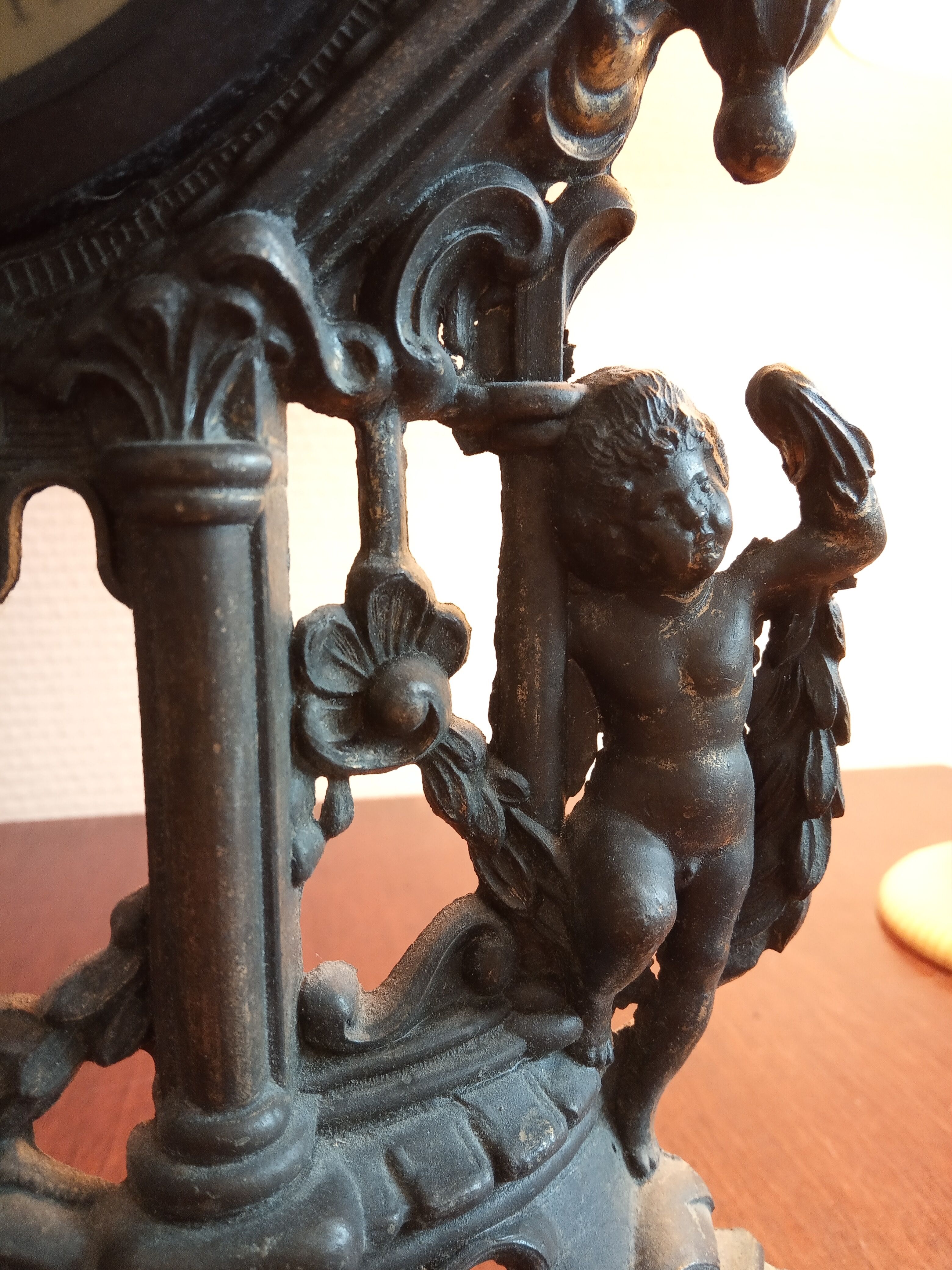 Swiss clock to be placed in brass