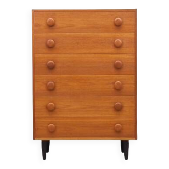 Teak chest of drawers, Danish design, 1960s, production: Denmark