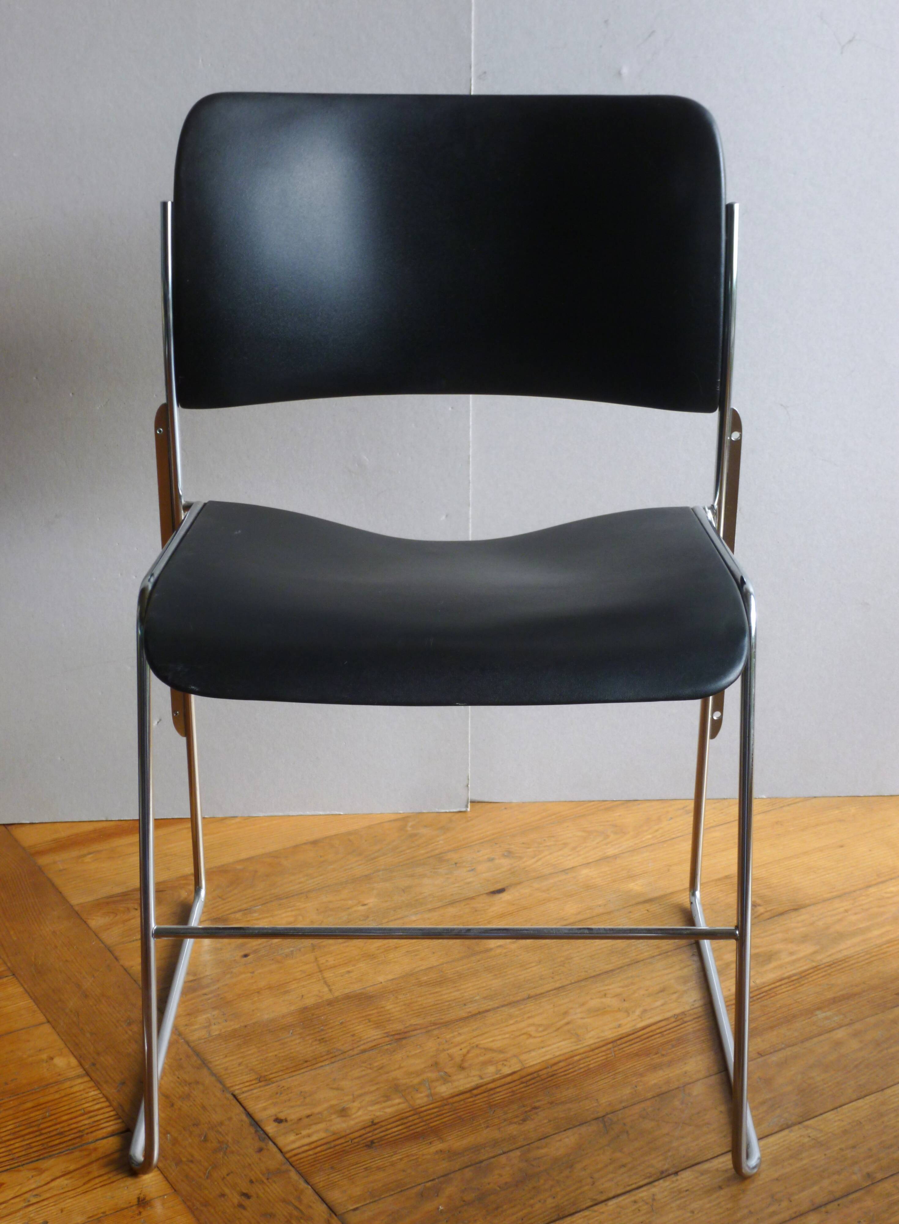 Pair of GF 40/4 chairs, design David Rowland, 1970s