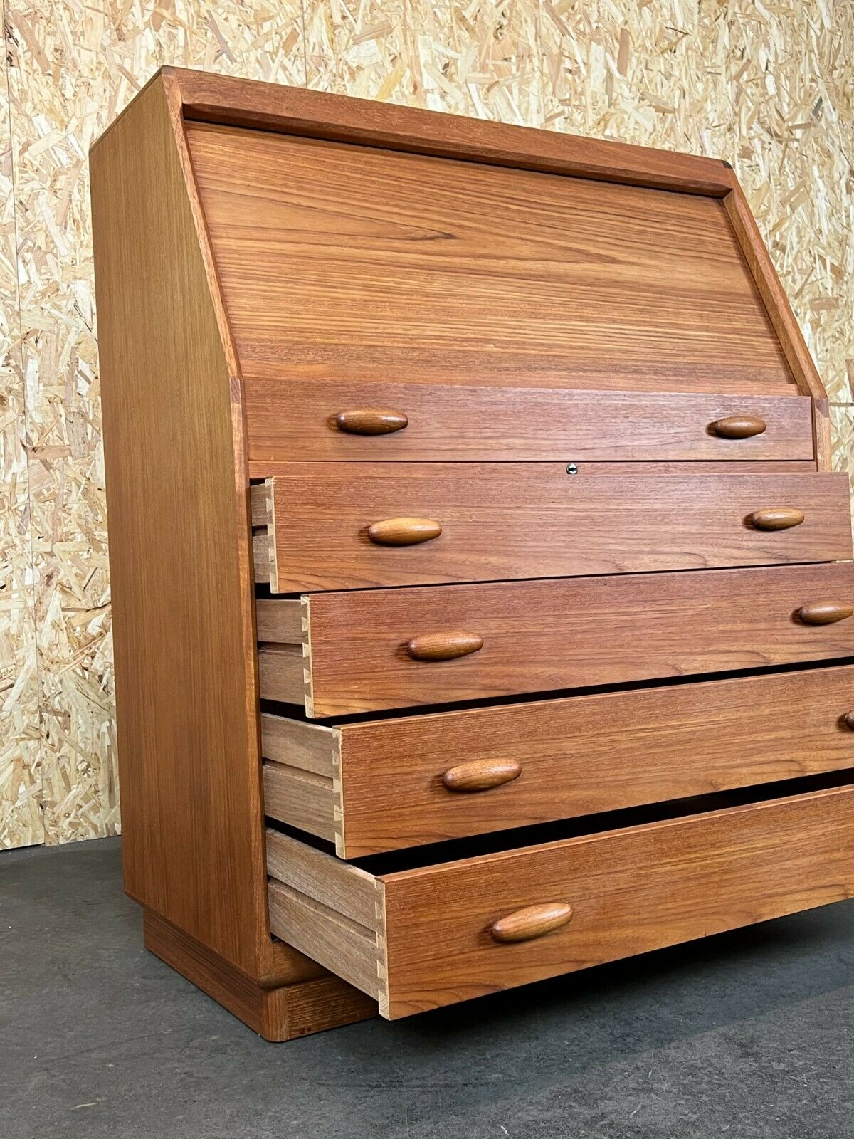 60s 70s Teak Secretary Danish Modern Desk Dyrlund Design Denmark 60s 70s