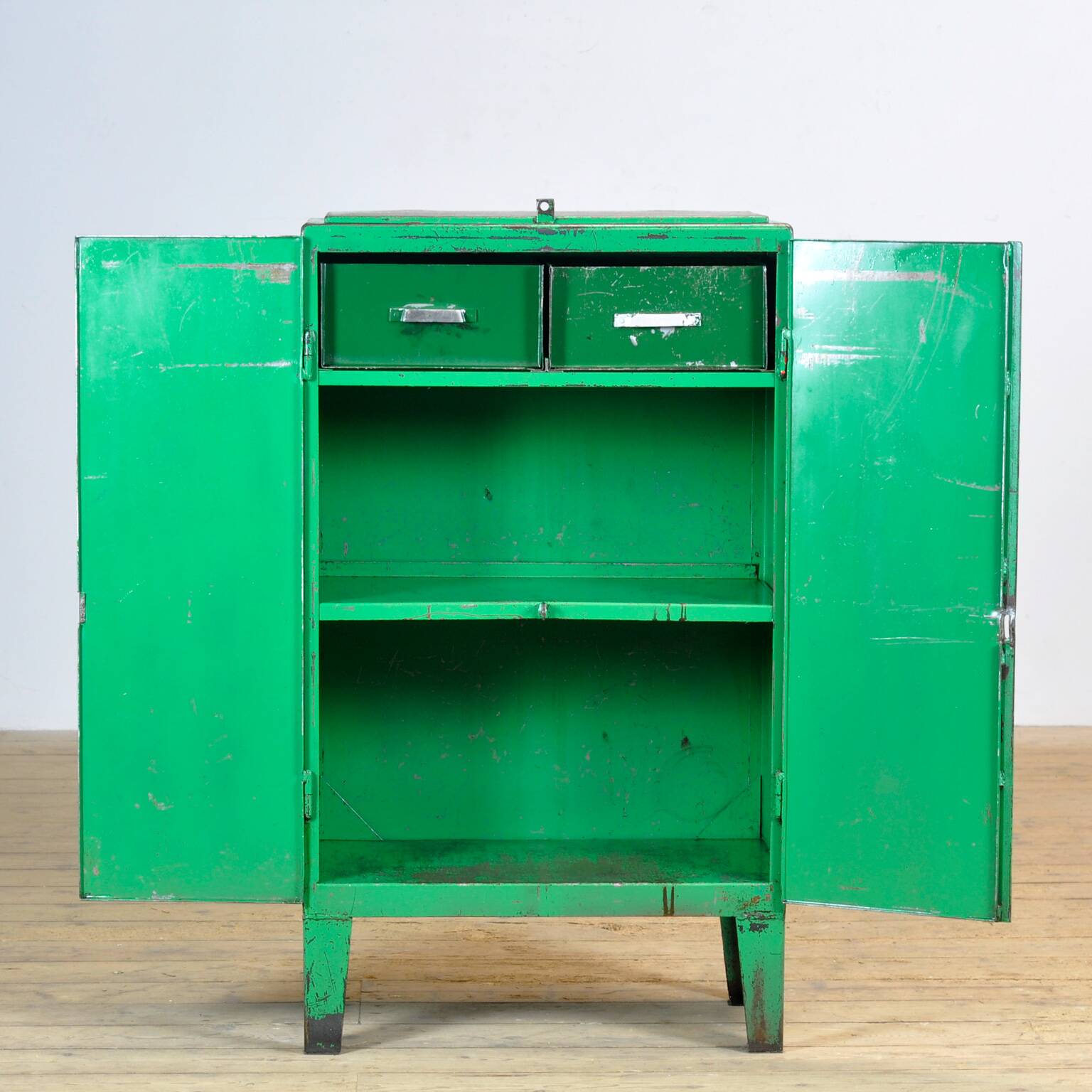 Industrial wrought iron cabinet, 1960s