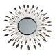 Vintage French metal sun mirror, 52 cm