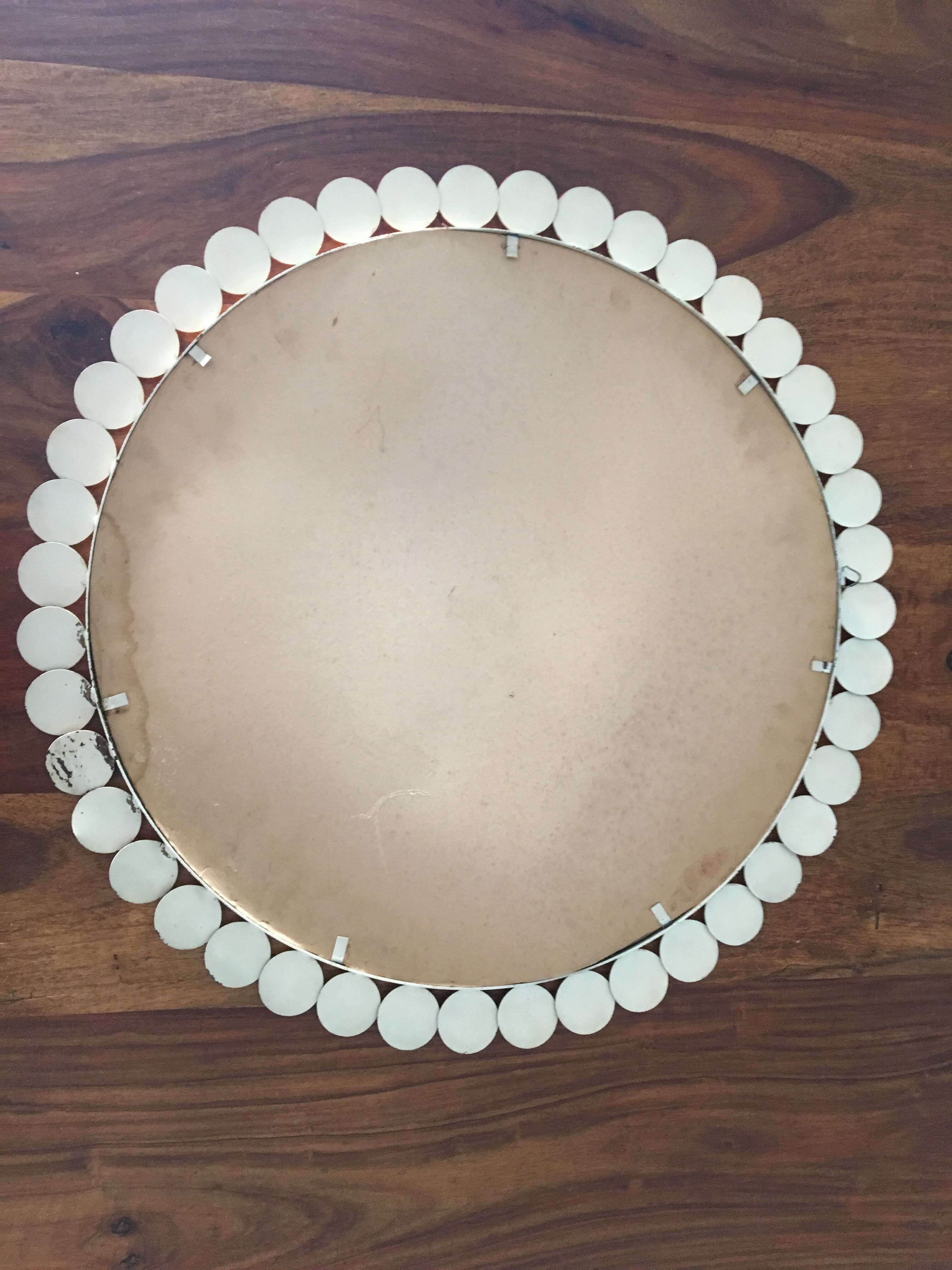 Miroir pétales vintage seventies 56cm