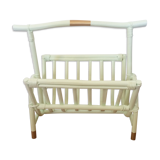 Magazine rack Wicker 'Mint & Gold'