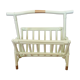 Magazine rack Wicker 'Mint & Gold'