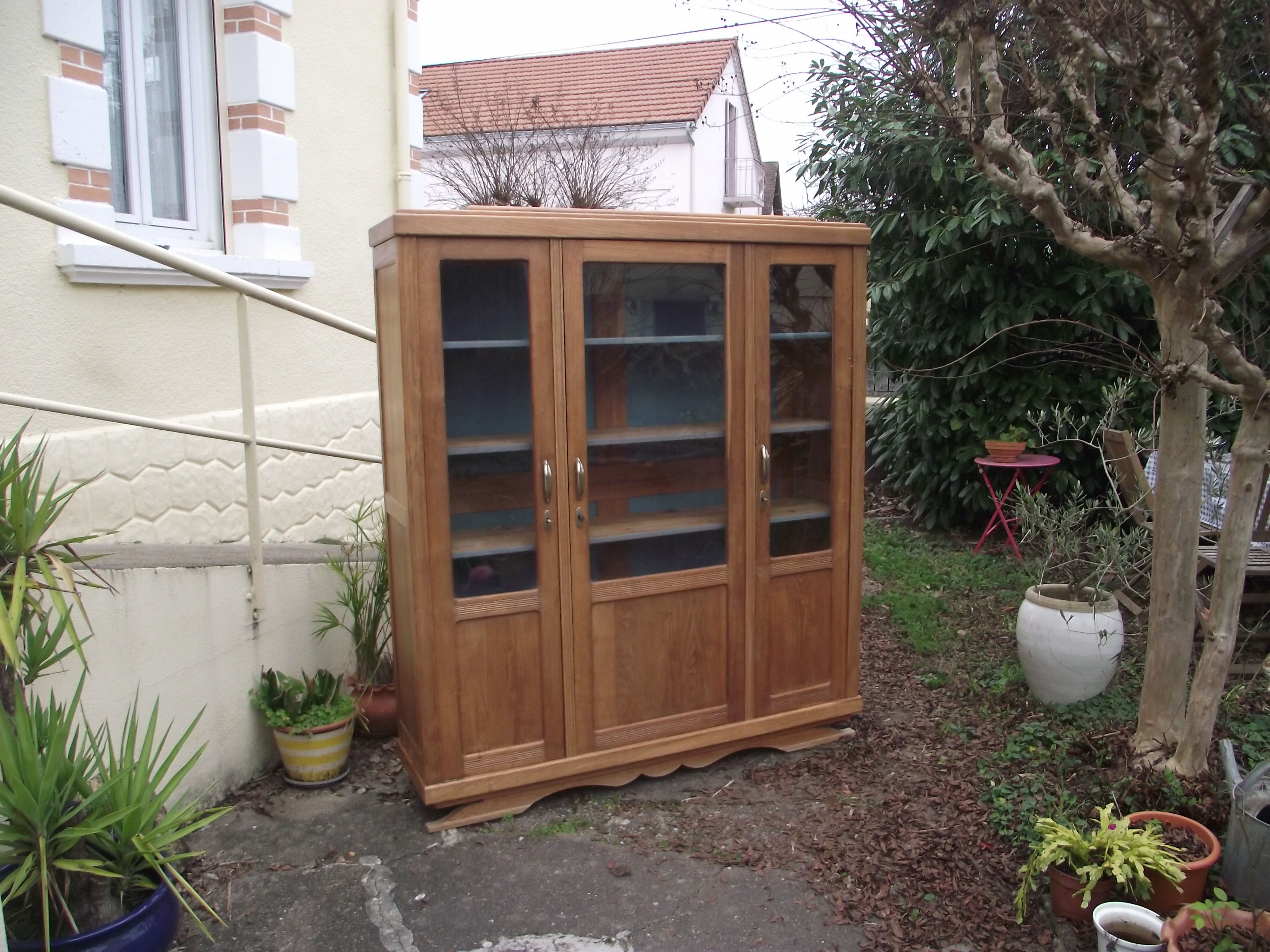 Library of the 50s in solid oak