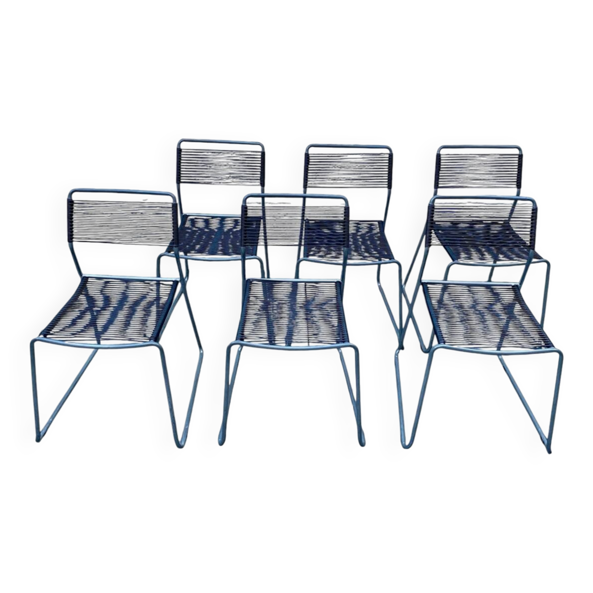 Set of 6 Melker "spaghetti" chairs by Lisa Norinder for Ikea 1990