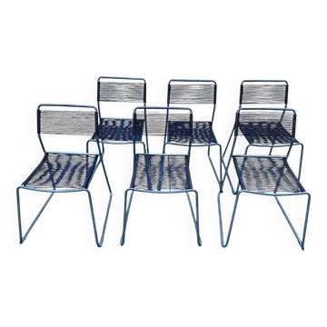 Lot de 6 chaises Melker « spaghetti » par Lisa Norinder pour Ikea 1990