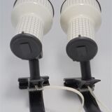 Pair of vintage clip-on spotlights