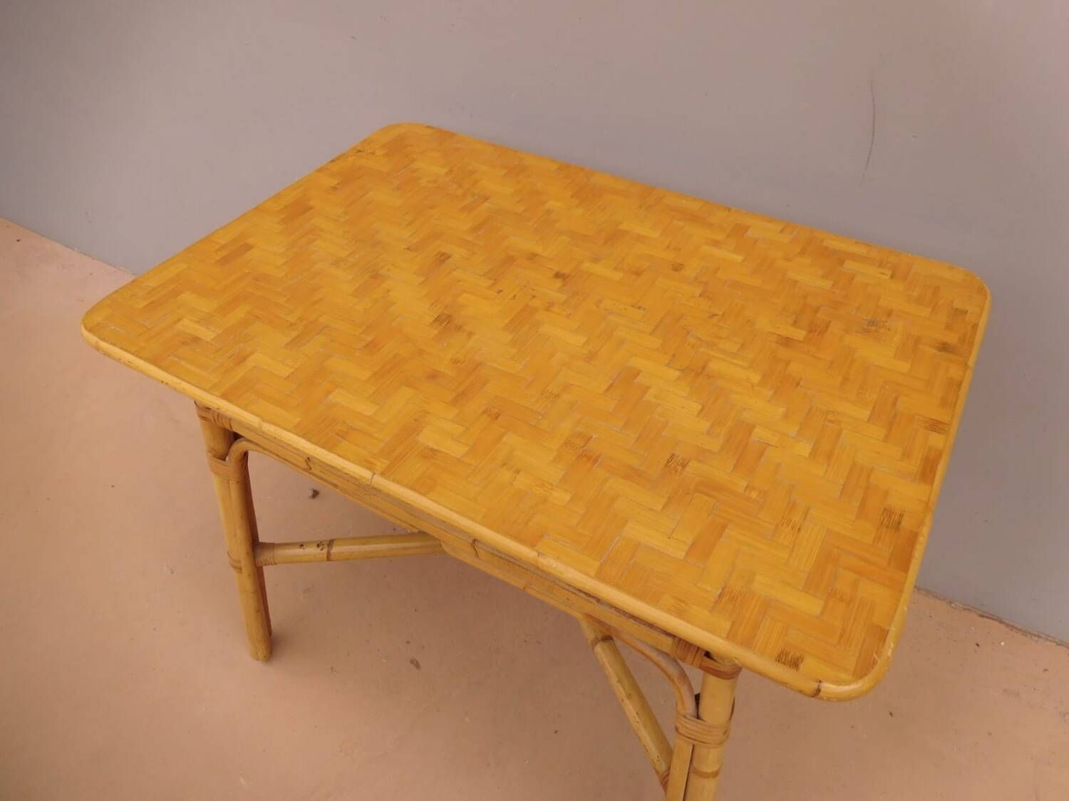 Rattan table and chair set