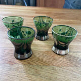 Set of 4 Art Deco liquor glasses