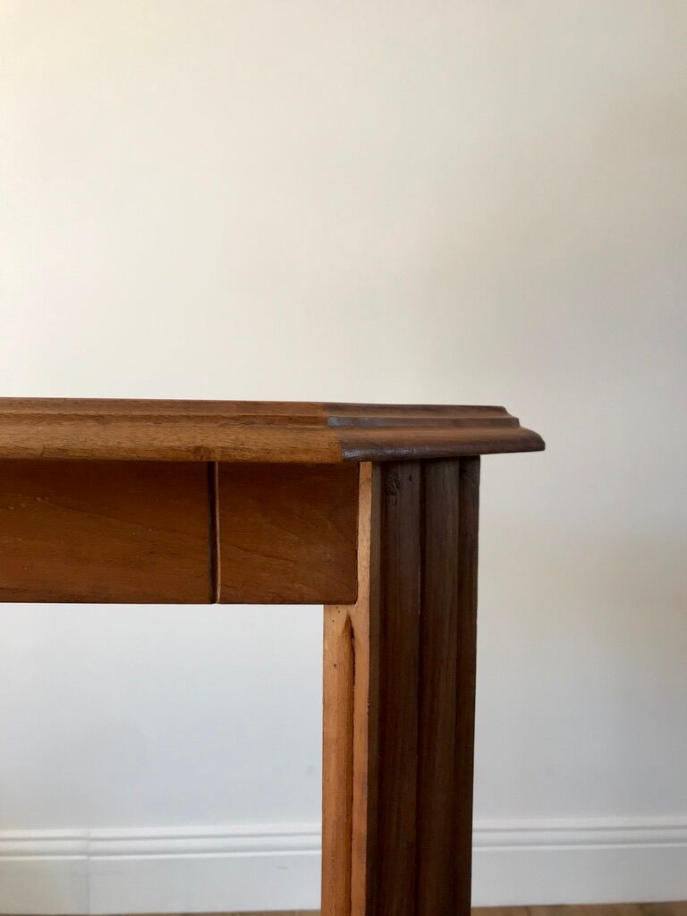 Wooden console table art deco 40s