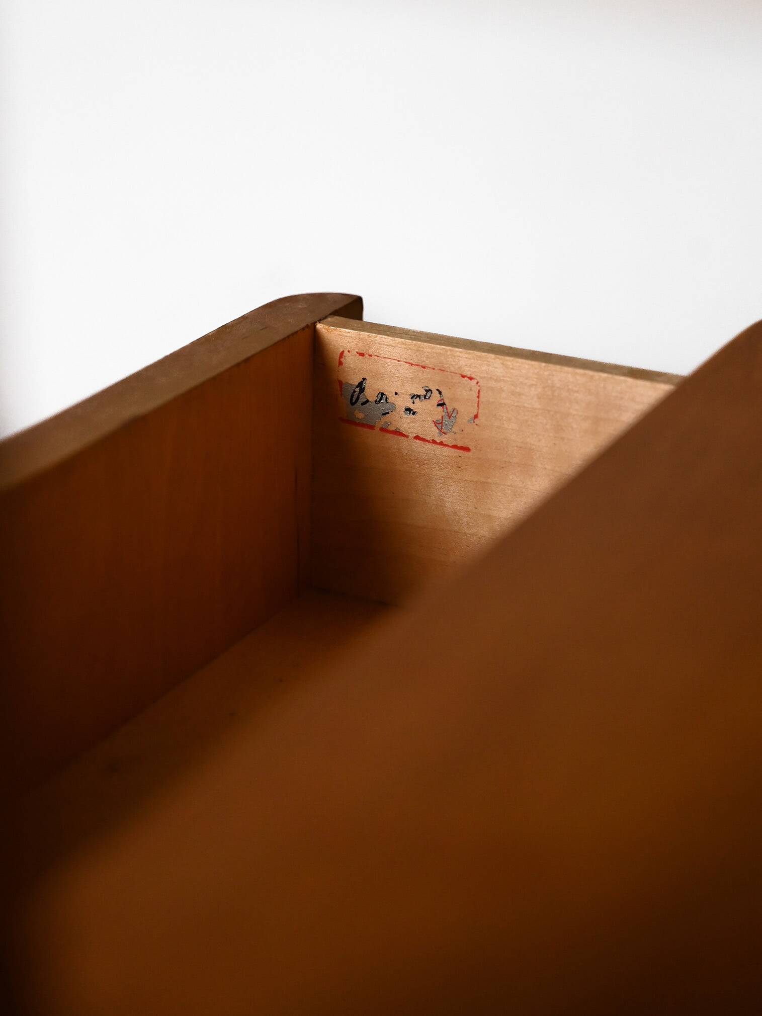 Bedside table with oak drawer