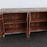 Buffet 4 portes en bois brut
