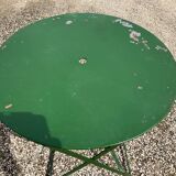 Foldable iron table
