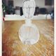Pair of antique frosted crystal perfume bottles – Signed Charet