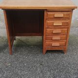 Vintage desk 2 drawers 1 locker