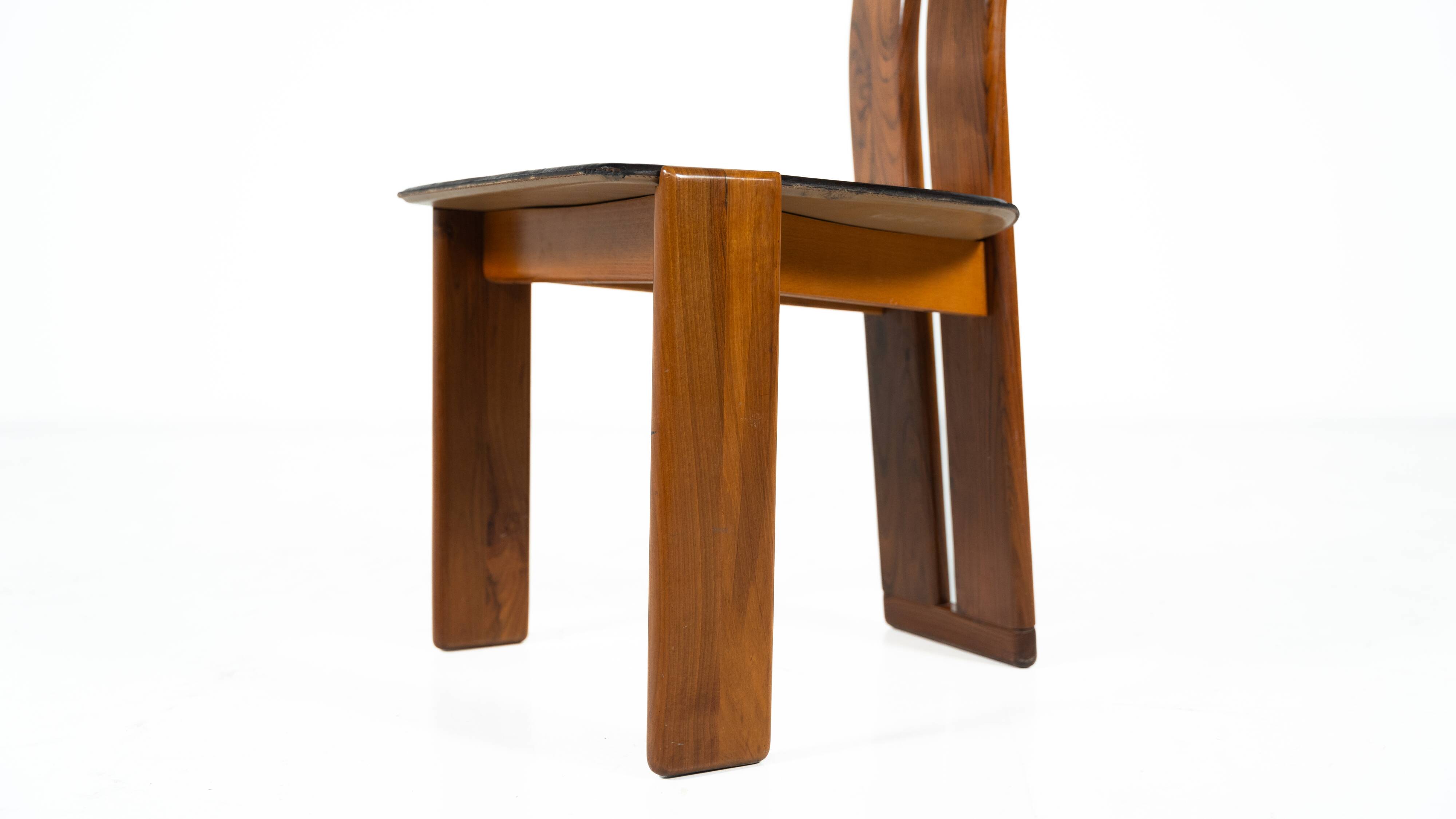 Set of 6 "Sapporo" chairs by Mario Marenco for Mobilgirgi, 1970.