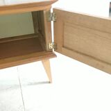 Light oak bedside table
