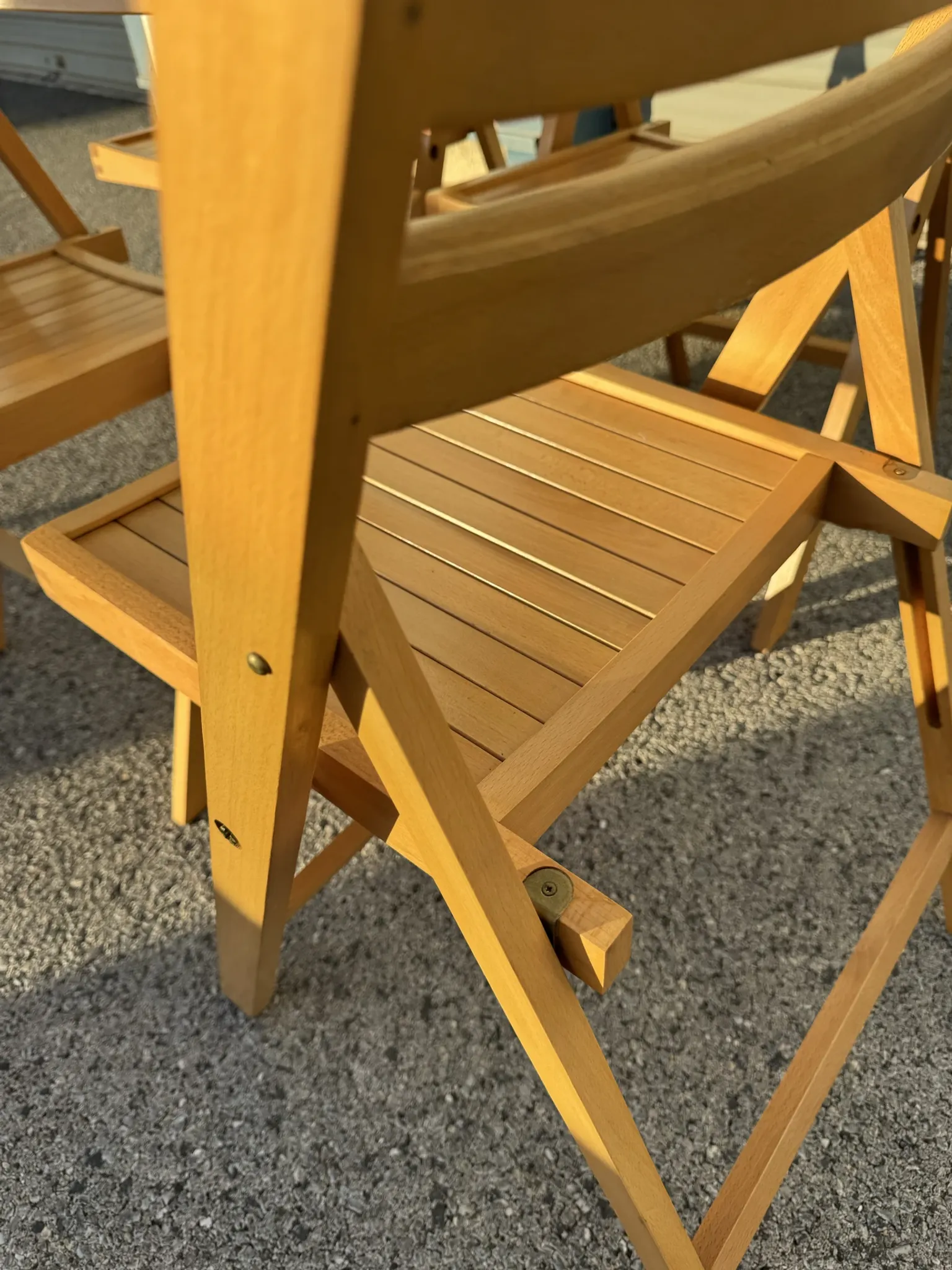 4 vintage 1970s IKEA folding chairs