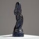 Sculpture de sirène en céramique bleue, 1920