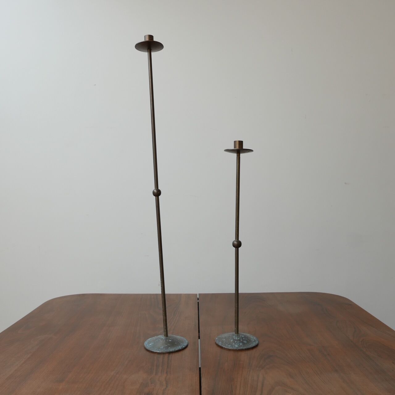 Pair of Brass Mid-Century Table Candlesticks (2)