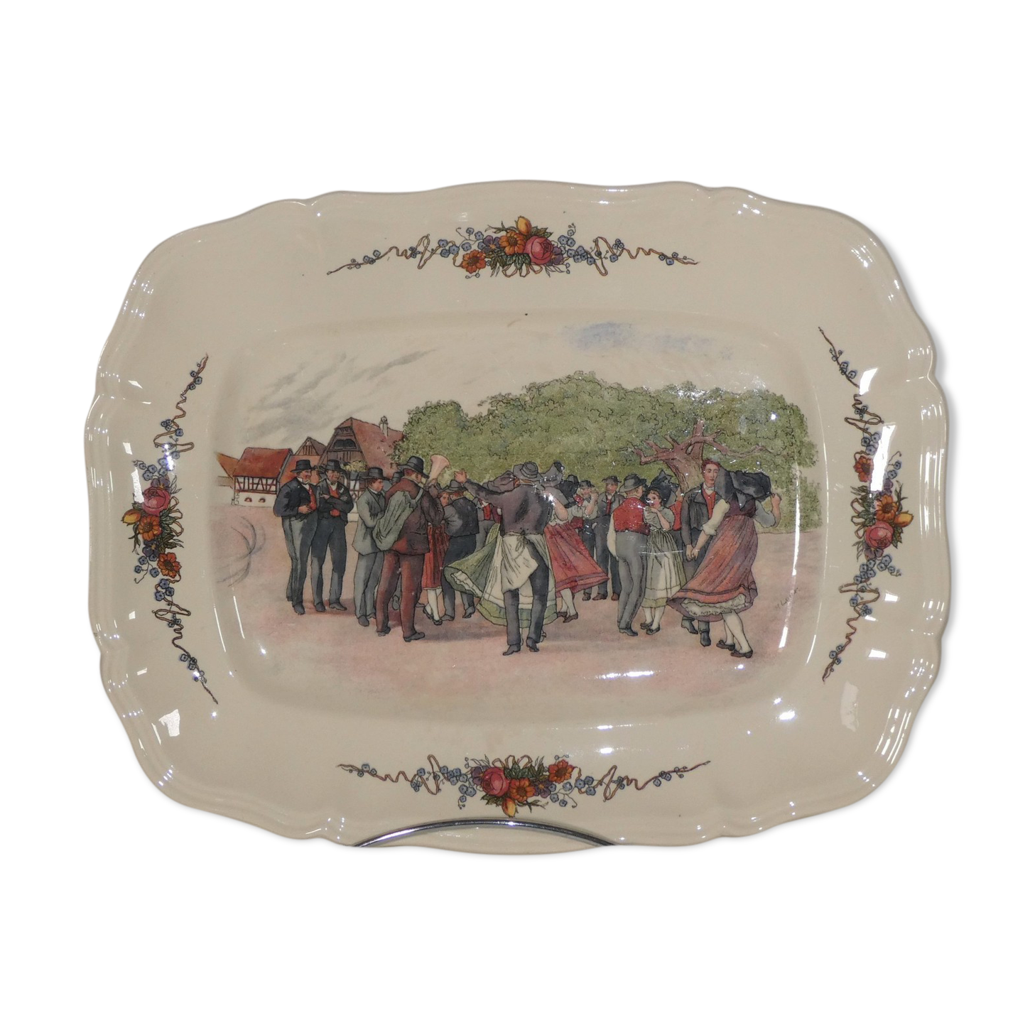 Serving dish "obernai" sarreguemines