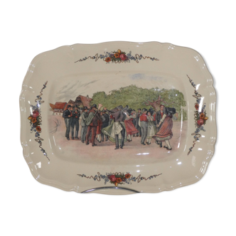 Serving dish "obernai" sarreguemines