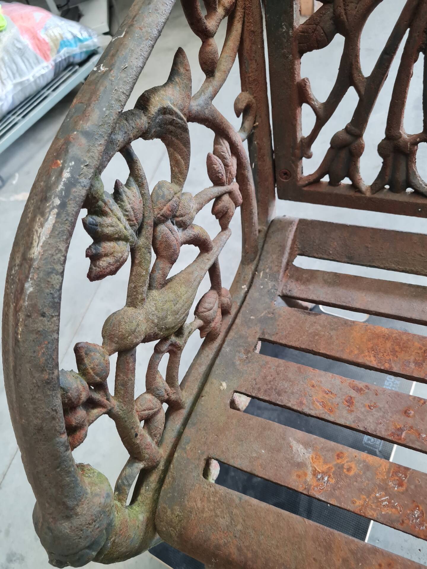 Banc en fonte