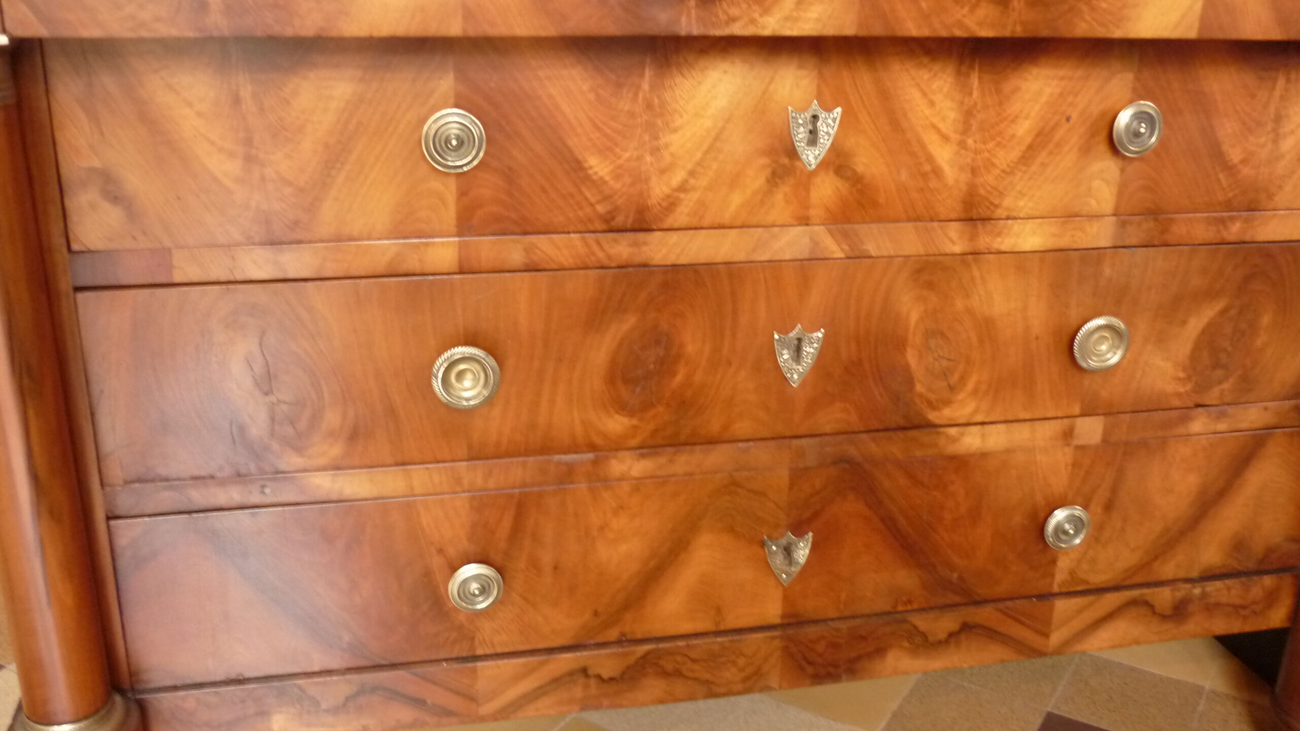 Empire dresser walnut columns