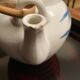 Tea set, palm tree decor, 900ml, 1970s