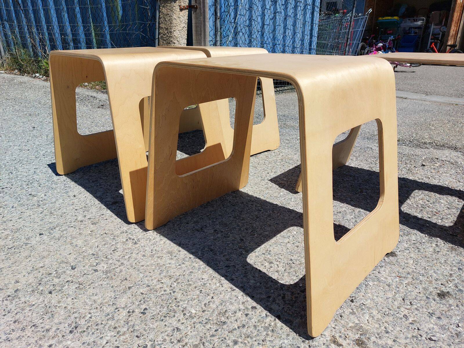 Set of 4 Benjamin stools - by Lisa Norinder for Ikea - 1990s/2000s