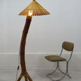 Lampadaire en bambou, années 1950
