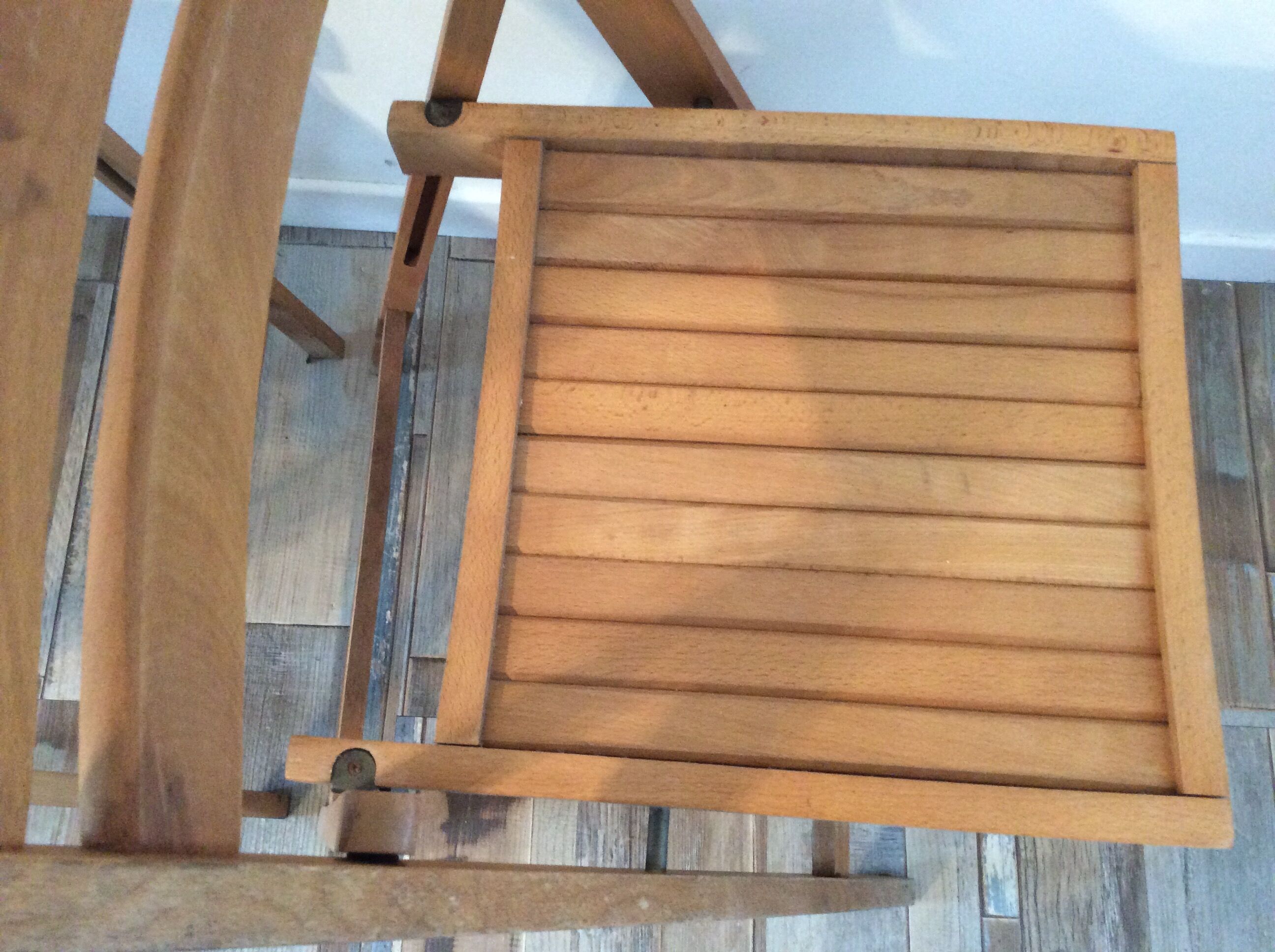 Paires de chaises pliantes vintage