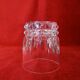 3 glasses of Arques Villandry crystal whisky signed